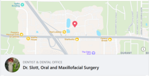 a map for a place called Dr. Slott Oral Surgery