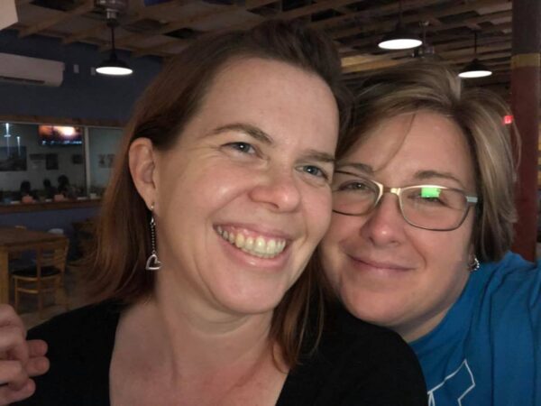 selfie of two women