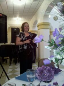 blurry photo of a photographer at a quiet event
